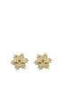 Emerald Flower Earrings